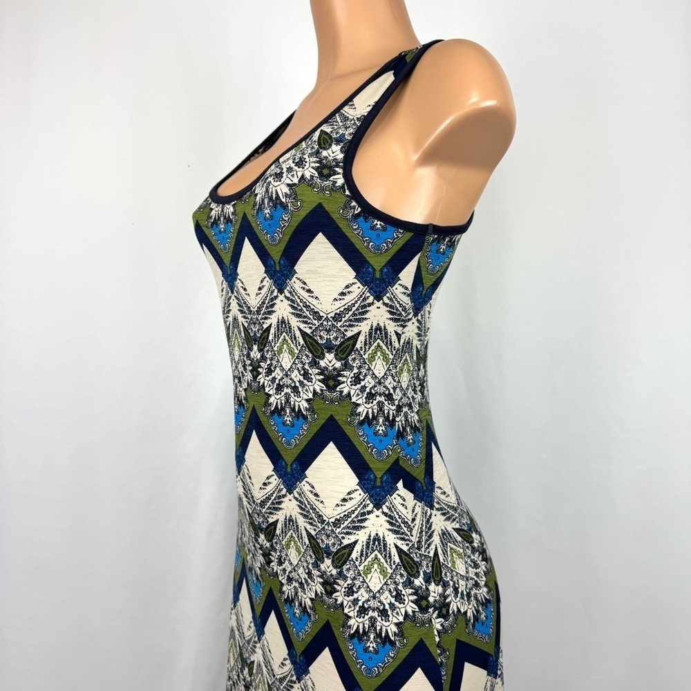 Cherry Mellow Women’s S Geometric Print Sleeveless Maxi Sundress Light /Stretchy - Picture 7 of 12